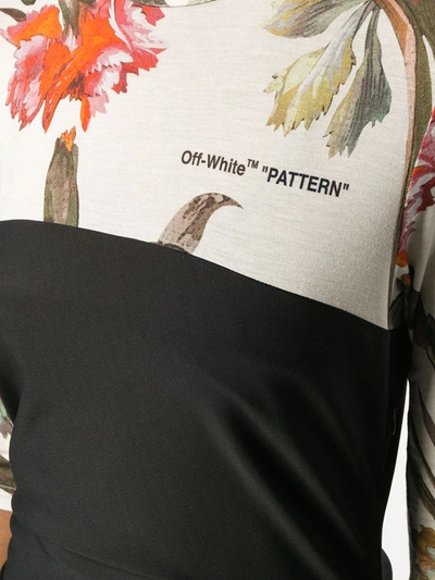 Off-white Shaped Tubino Midi Dress In Black
