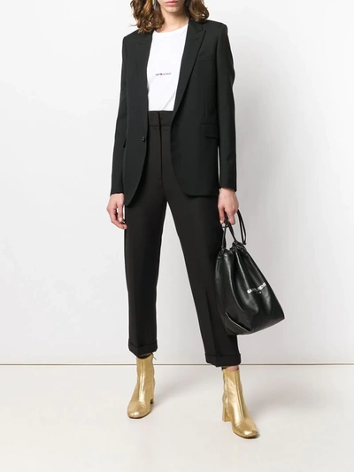 Saint Laurent Wool Blazer In Black