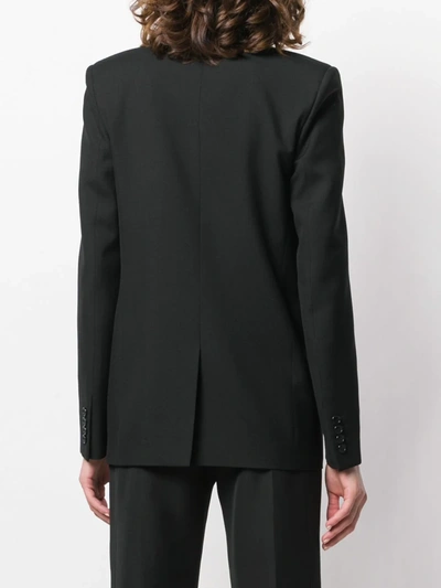 Shop Saint Laurent Tailored Single-breasted Blazer In Black