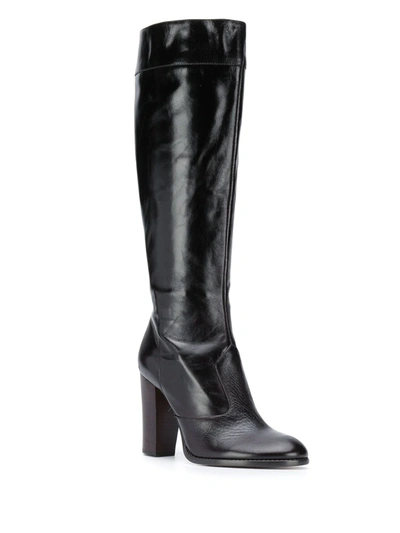 Shop Marc Jacobs Block Heel Boots In Black