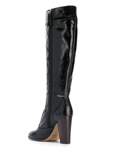 Shop Marc Jacobs Block Heel Boots In Black
