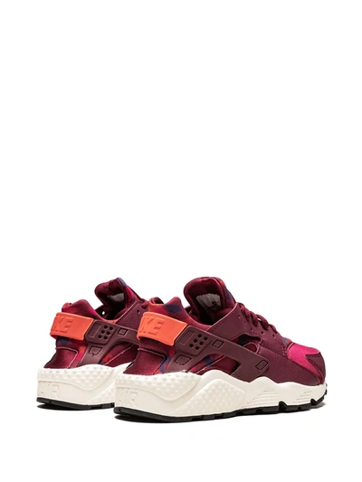 Shop Nike Air Huarache Run Print Sneakers In Red