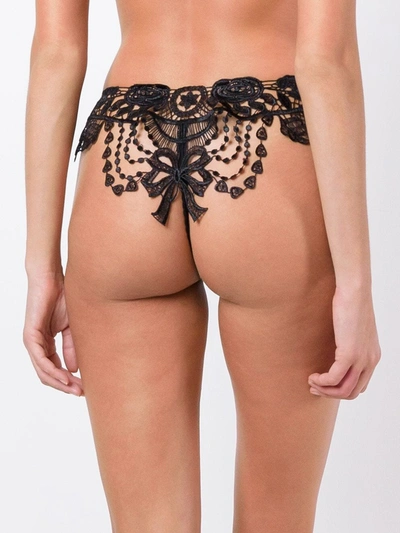 Belle Et Bon Bon Bisoux Swarovski Crystal Brief In Black
