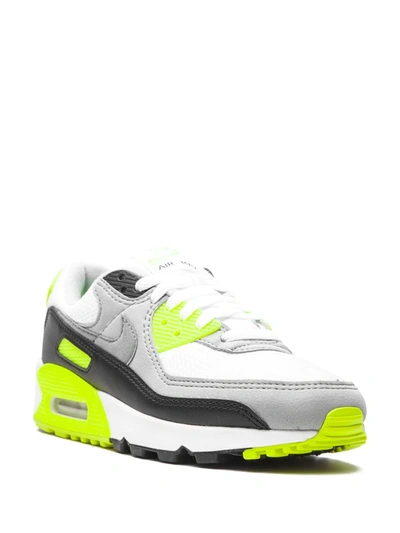 Nike Air Max 90 Leather, Suede And Mesh Sneakers In White