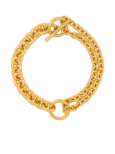 Shop All Blues Chain-link Style Bracelet In Gold