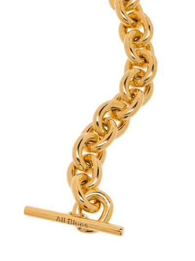 Shop All Blues Chain-link Style Bracelet In Gold