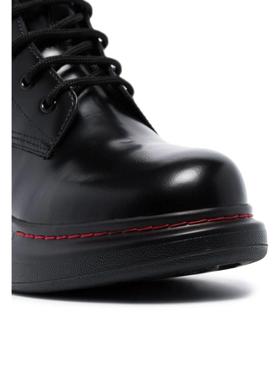 ALEXANDER MCQUEEN PLATFORM ANKLE BOOTS - 黑色