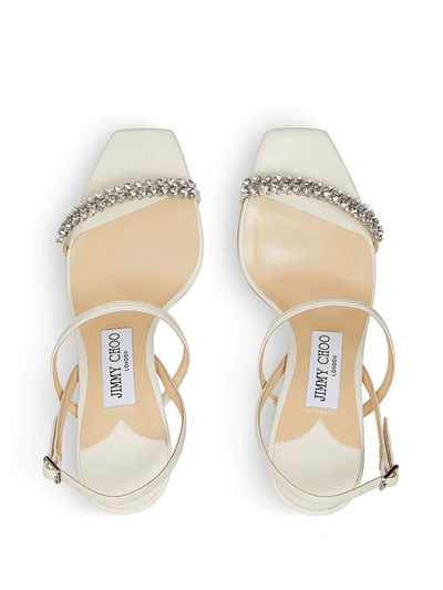 Shop Jimmy Choo Meira 85mm Sandals In Neutrals