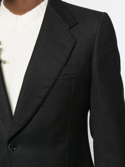 Pre-owned A.n.g.e.l.o. Vintage Cult 1970s Textured Dinner Jacket In Black