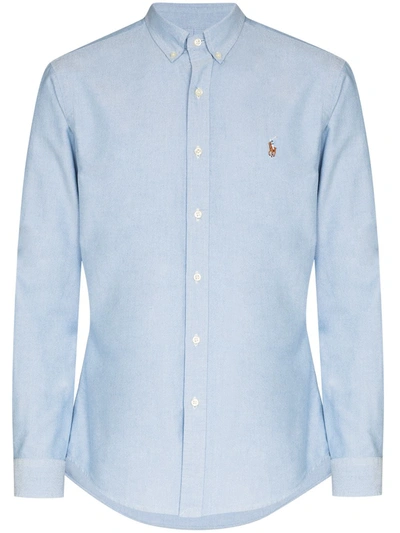 Shop Polo Ralph Lauren Classic Oxford Shirt In Blue