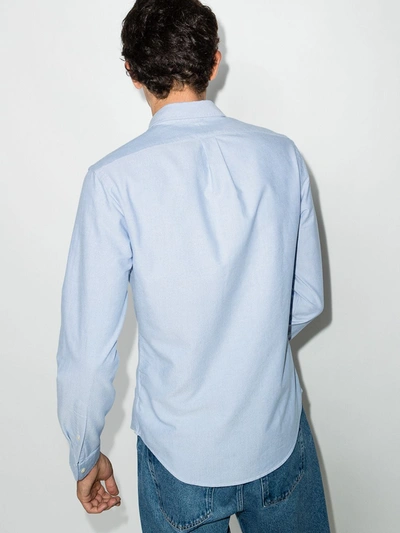 Polo Ralph Lauren Classic Fit Long Sleeve Cotton Oxford Button Down Shirt In Blue