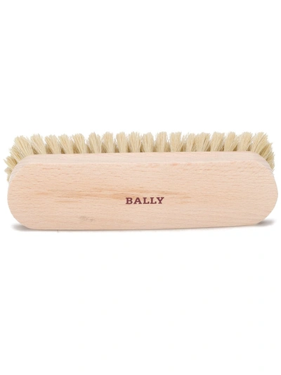 Shop Bally Logo Shining Brush In Brown