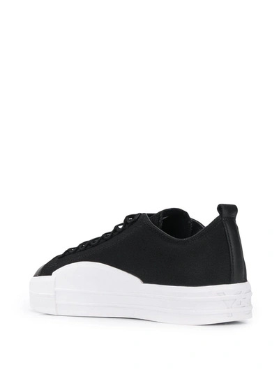 Shop Y-3 Low Top Flat Sneakers In Black