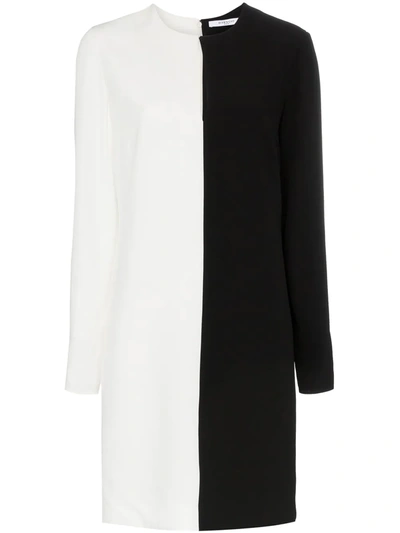 Shop Givenchy Two-tone Shift Dress In Black