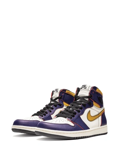 Jordan Air  1 Retro High Og La To Chicago In White