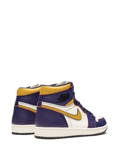 Jordan Air  1 Retro High Og La To Chicago In White