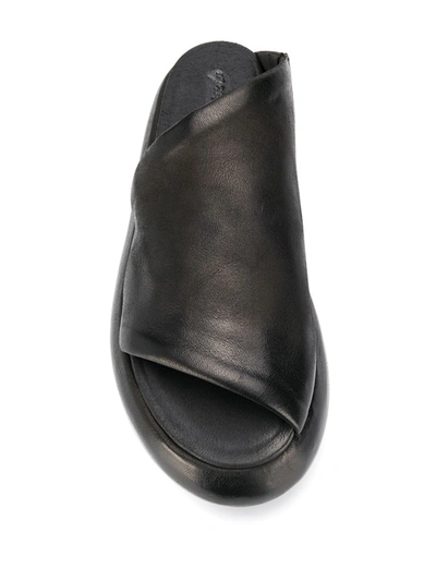 Shop Marsèll Single Strap Platform Sandals In Black