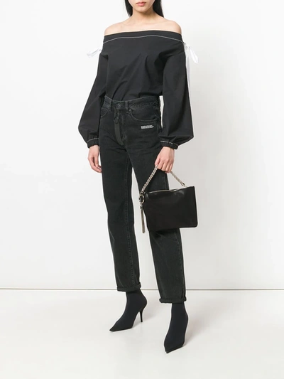 Shop Jimmy Choo Callie Tote Bag In Black