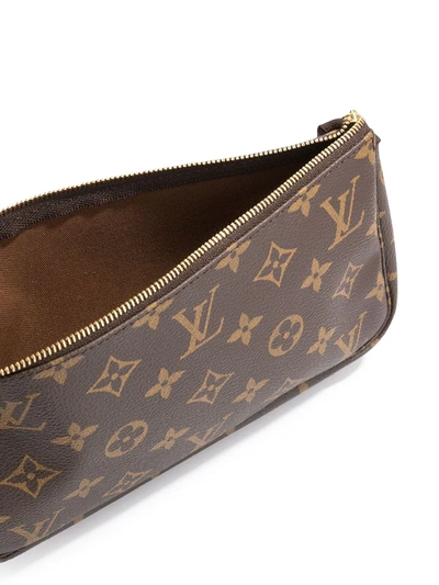 Pre-owned Louis Vuitton 2000s  Pochette Accessoires Monogram Handbag In Brown