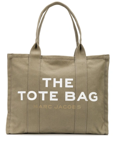 Shop Marc Jacobs The Canvas Large Tote Bag In Green