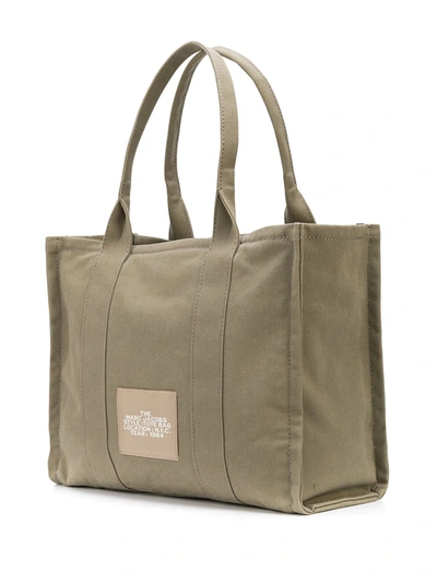 Shop Marc Jacobs The Canvas Large Tote Bag In Green