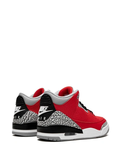 Shop Jordan Air  3 Retro "red Cement/unite" Sneakers