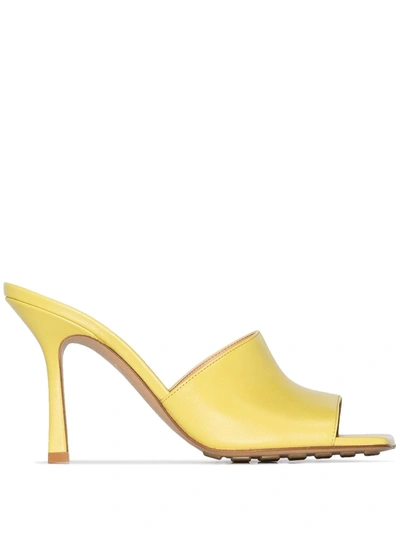 Shop Bottega Veneta Open-toe 90mm Mules In Yellow