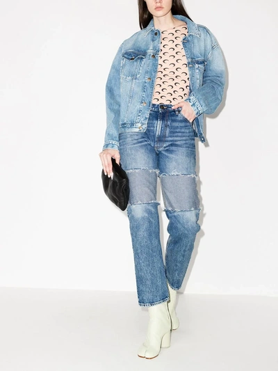 Maison Margiela Reverse-panel High-rise Boyfriend Jeans In Blue