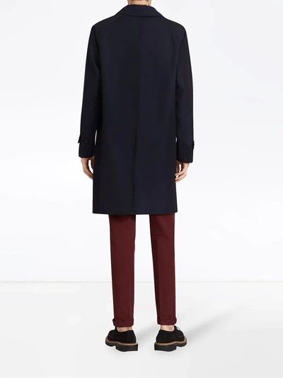 Burberry Camden Coat In Blue
