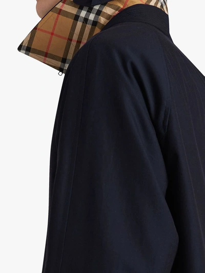 Burberry Camden Coat In Blue
