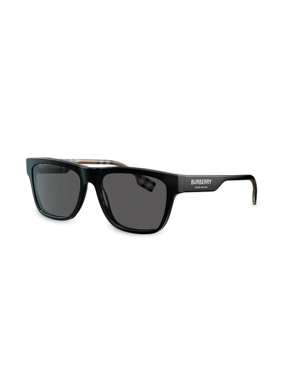 Shop Burberry Eyewear Square Frame Sunglasses In Black