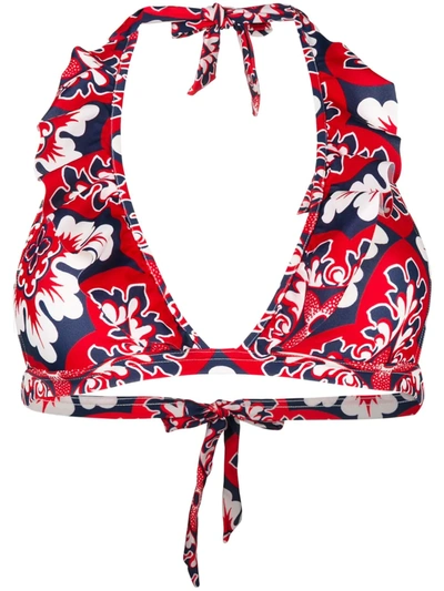 Shop La Doublej Palazzo Rosso Bikini Top In Pal0003 Palazzo Rosso