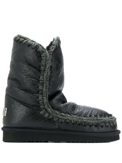 Shop Mou Eskimo 23 Ankle Boots In Black
