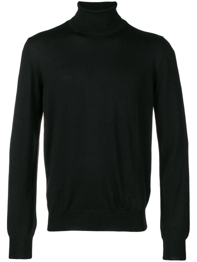 Shop Barba Basic Jumper In Black