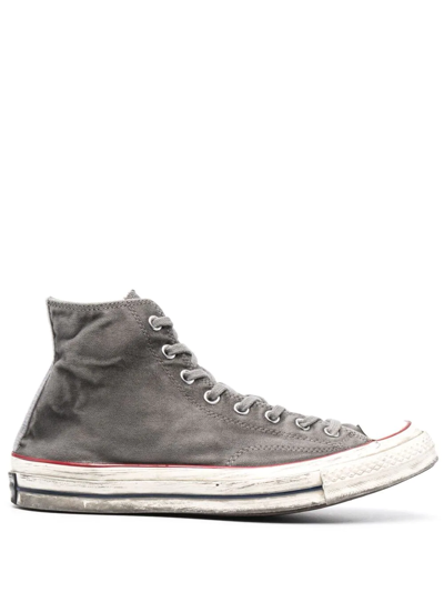 Converse Smoked Canvas Chuck 70 Hi Top Sneakers In Grey | ModeSens