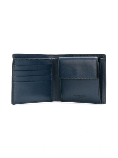 Shop Michael Kors Harrison Wallet In Blue