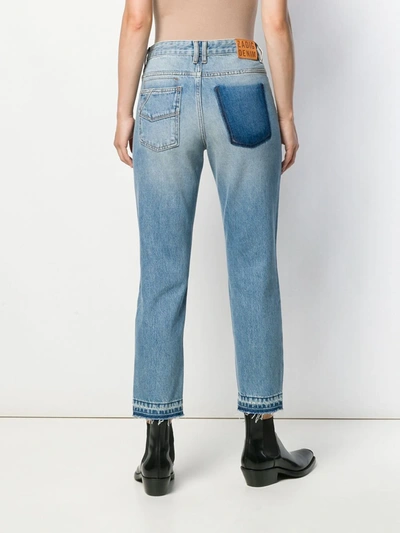 ZADIG&VOLTAIRE DISTRESSED STRAIGHT JEANS - 蓝色