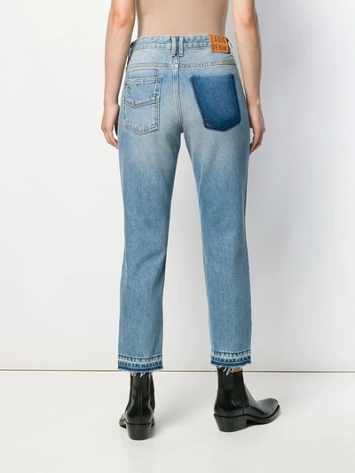 Zadig & Voltaire Distressed Straight Jeans In Blue