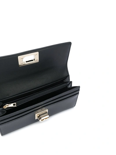 Furla 1927 Grained-effect Wallet In Black