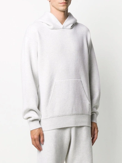 Shop Barrie Ideal Rib-trimmed Oversized Hoodie In Neutrals