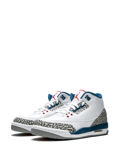 Jordan Air  3 Retro Og Bg "true Blue" Sneakers In White