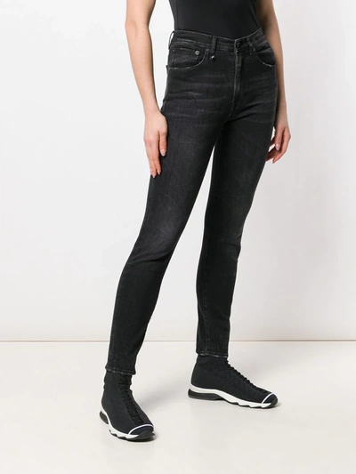 Shop R13 High Waisted Skinny Jeans In Black