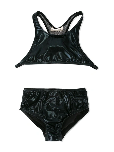 Shop Andorine High-neck Bikini Set In Black
