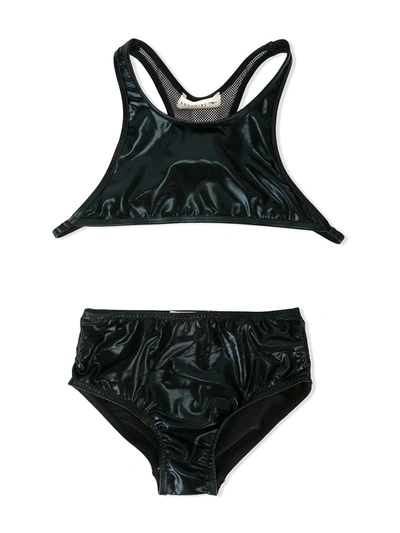 Andorine High-neck Bikini Set In Black