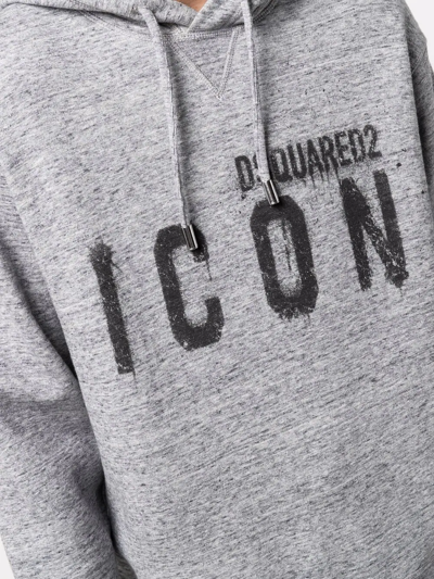 Dsquared2 Man Sweatshirt Grey Size L Cotton In Grey