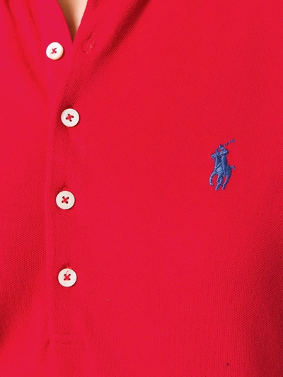 embroidered logo polo shirt