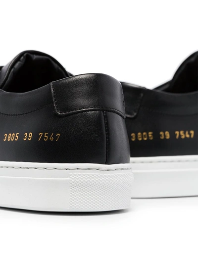Common Projects Black Tournament Super Low Sneakers In Black