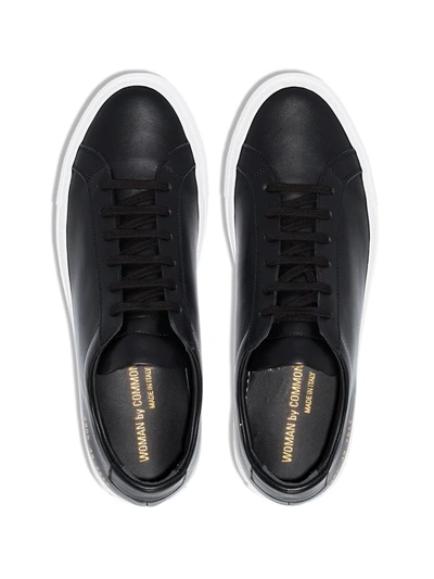 Common Projects Black Tournament Super Low Sneakers In Black