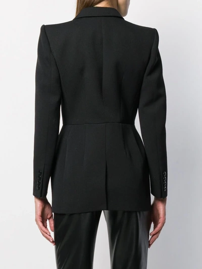 Shop Givenchy Double-breasted Blazer In Black