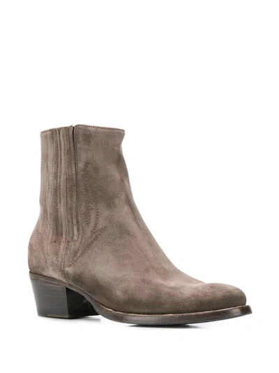 Shop Alberto Fasciani Ankle Boots In Grey